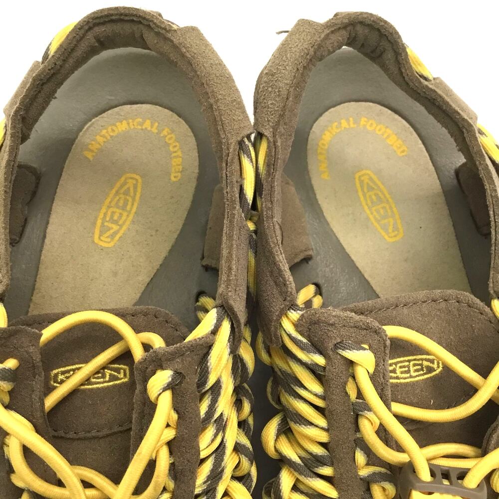 KEEN Uneek Hiking Sandals Shoes Womens (Waterproof) US 7 Yellow and Brown - Picture 6 of 7